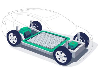 Módulo de bateria de carro elétrico - Créditos: depositphotos.com / petovarga