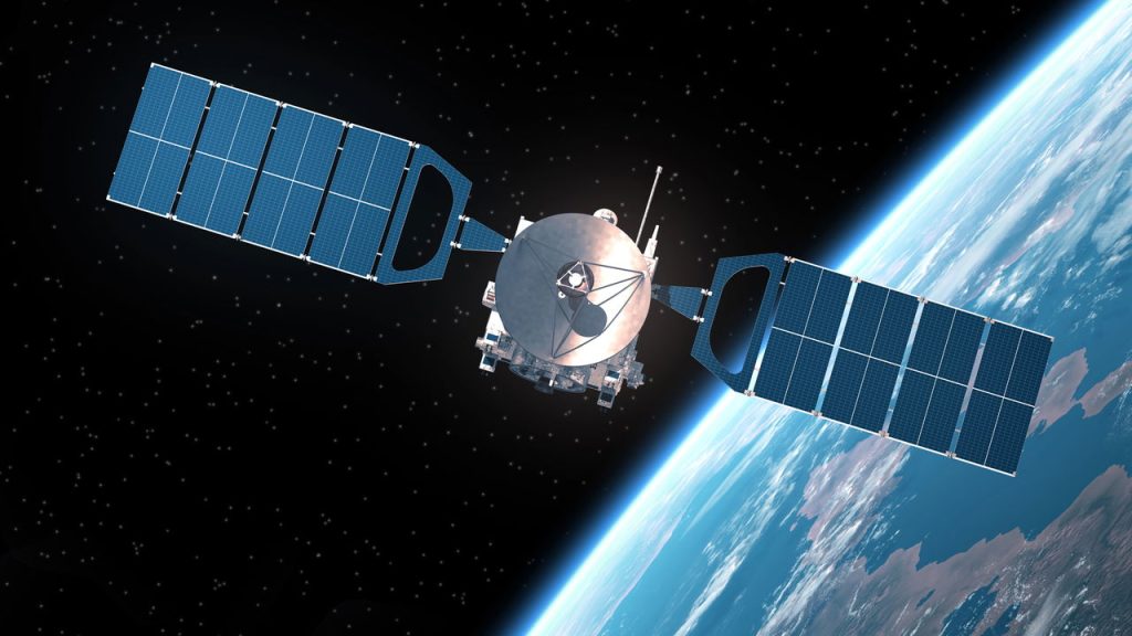 Satélite orbitando a Terra - Créditos: depositphotos.com / 3DSculptor