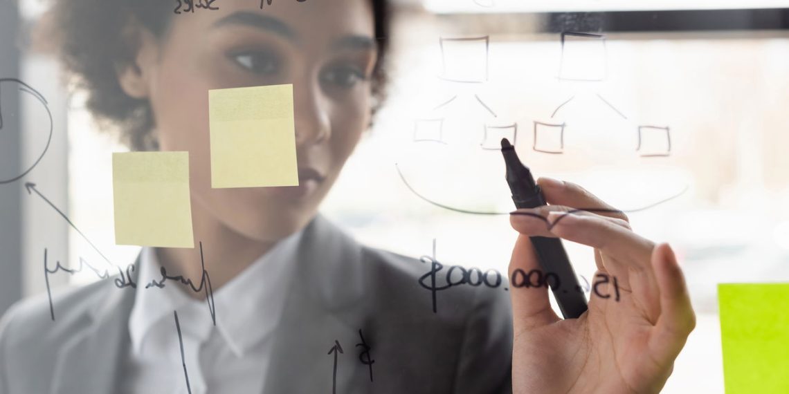 Mulher organizando tarefas - Créditos: depositphotos.com / Ischukigor