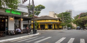 Rua com bares e restaurante - Créditos: depositphotos.com / diegograndi
