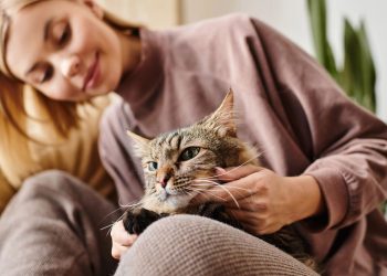 Mulher com seu gato - Créditos: depositphotos.com / HayDmitriy