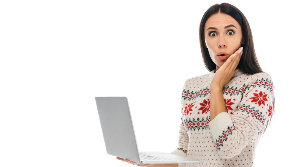 Mulher surpresa - Créditos: depositphotos.com / IgorVetushko