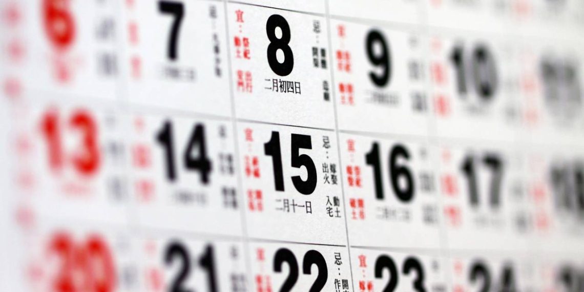 Calendário chinês - Créditos: depositphotos.com / kawing921