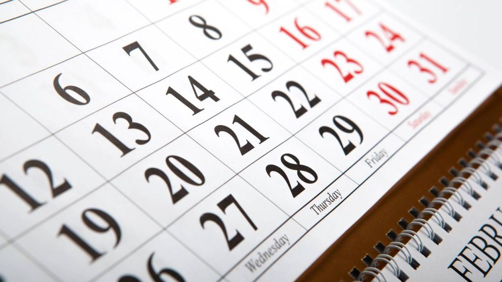 Calendário - Créditos: depositphotos.com / mizar_219842